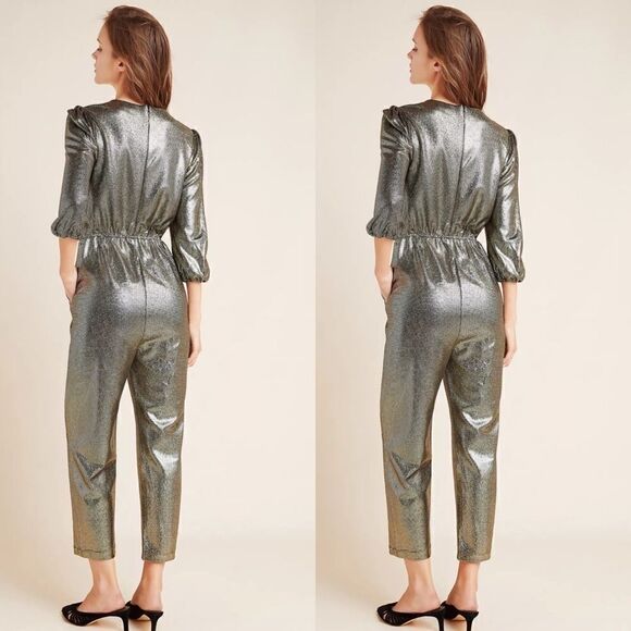 Anthropologie Dolan Glimmer Jumpsuit  - Picture 4 of 7